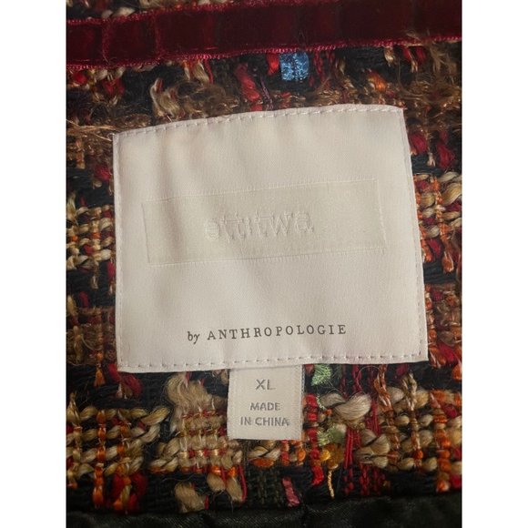 Anthropologie Multicolor Tweed Coat - Picture 6 of 8